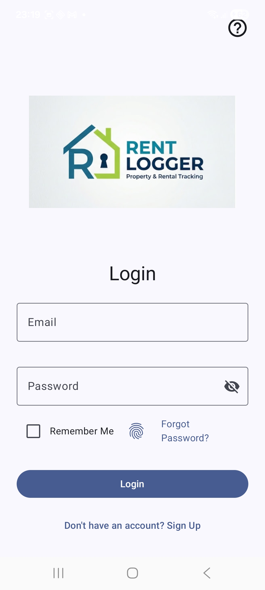 Authentication Gate Screen